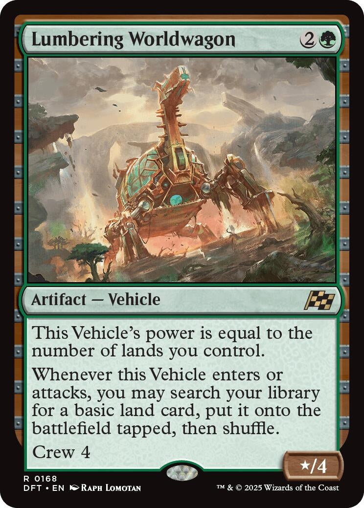 Image for Lumbering Worldwagon (168) [Aetherdrift] - Magic: The Gathering