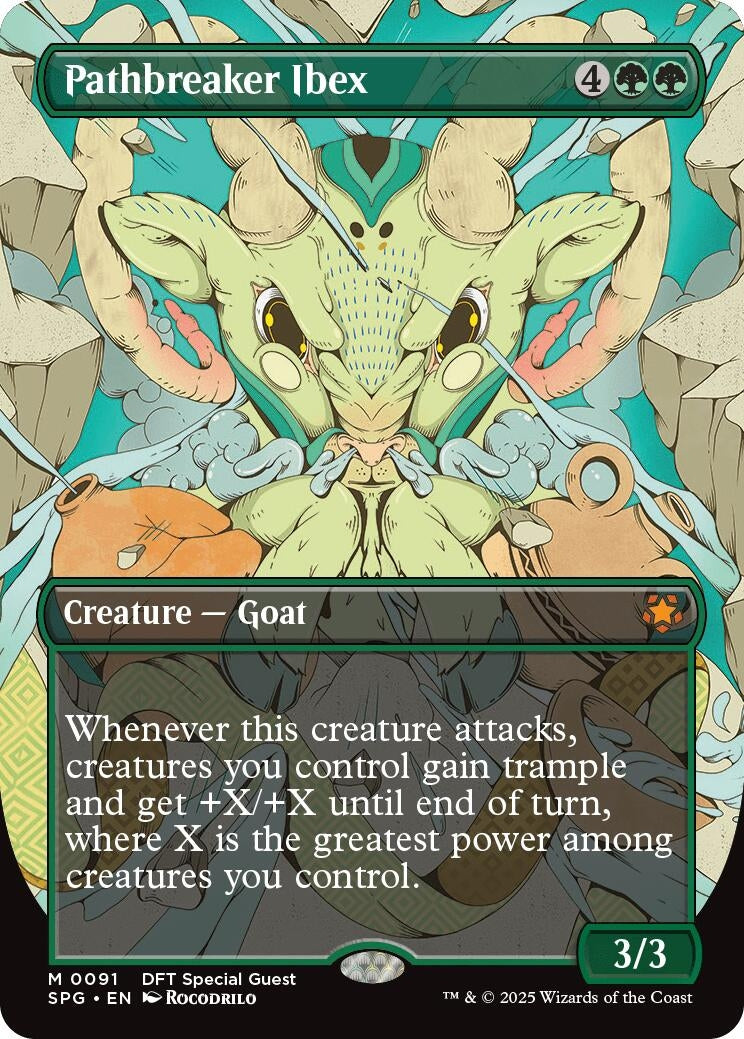 Image for Pathbreaker Ibex (Borderless) (91) [Special Guests] - Magic: The Gathering
