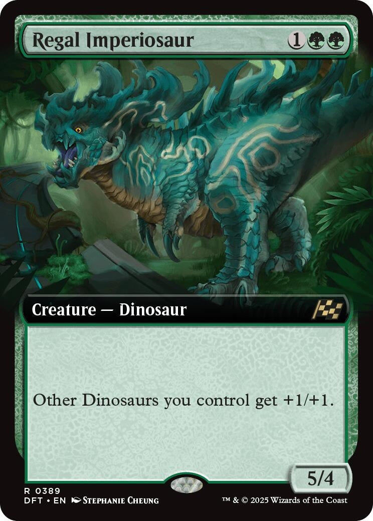 Image for Regal Imperiosaur (Extended Art) (389) [Aetherdrift] - Magic: The Gathering