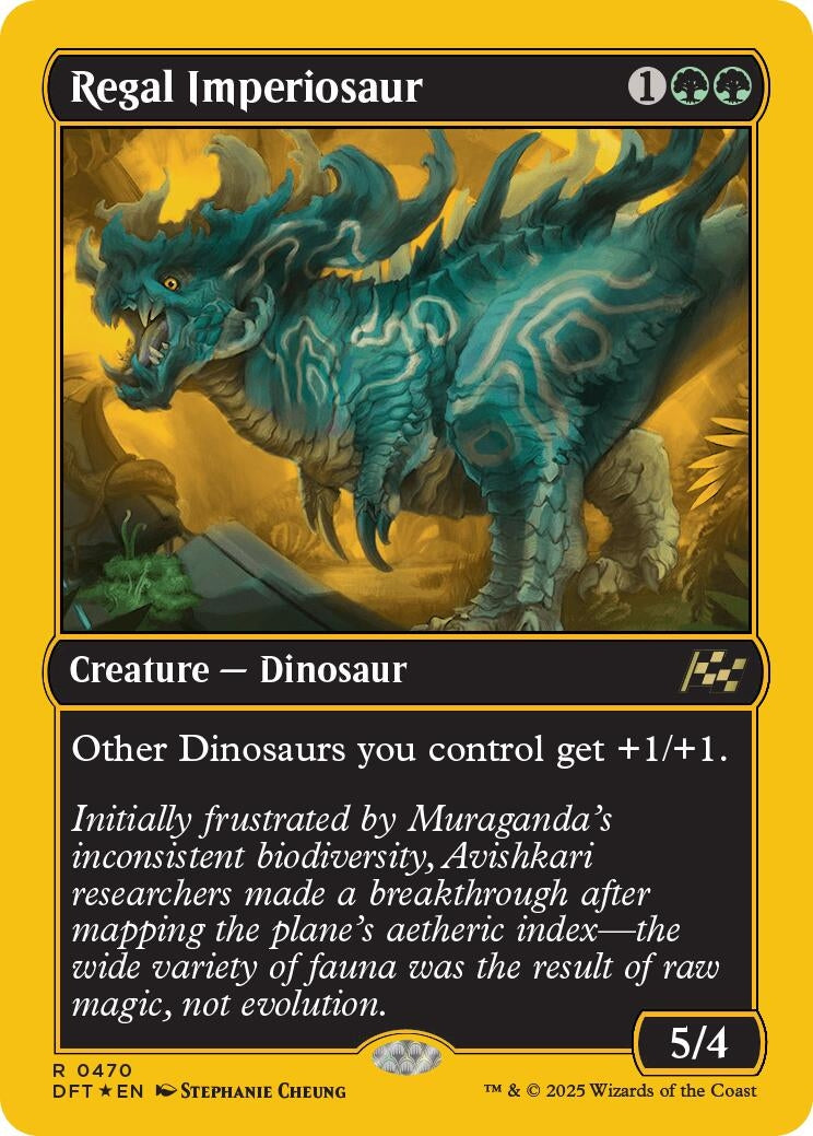 Image for Regal Imperiosaur (First-Place Foil) (470) [Aetherdrift] - Magic: The Gathering
