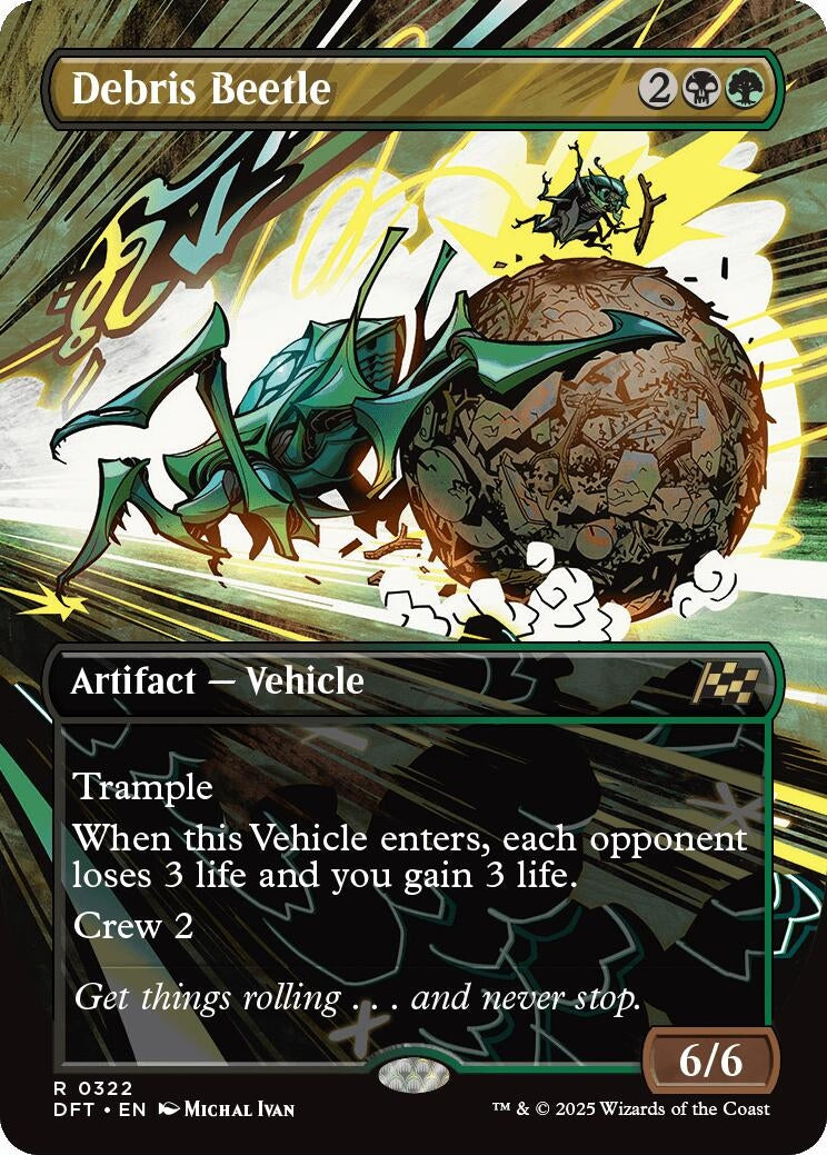 Image for Debris Beetle (Borderless) (322) [Aetherdrift] - Magic: The Gathering