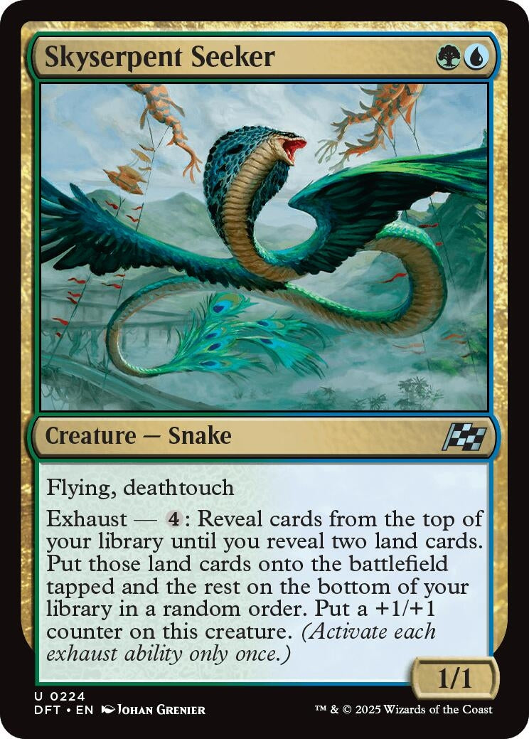 Image for Skyserpent Seeker (224) [Aetherdrift] - Magic: The Gathering