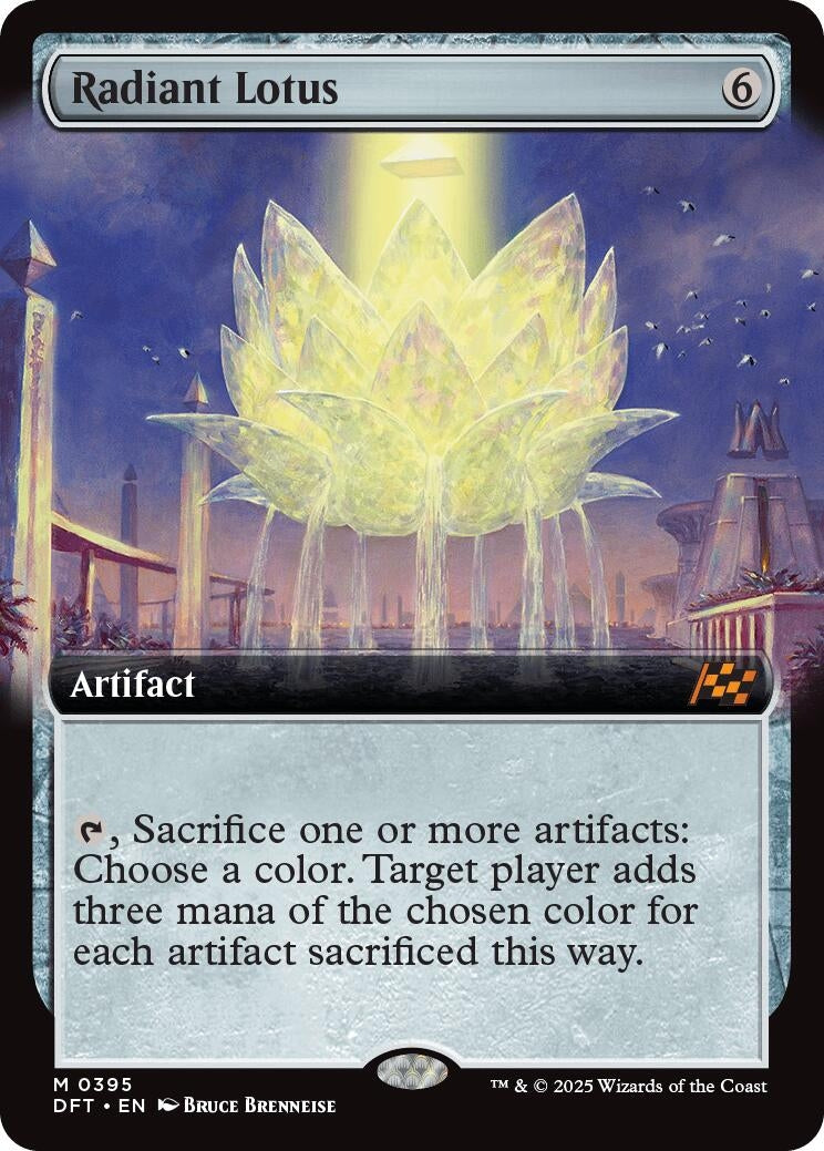 Image for Radiant Lotus (Extended Art) (395) [Aetherdrift] - Magic: The Gathering