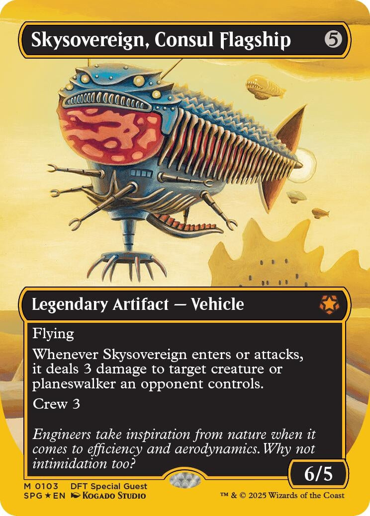 Image for Skysovereign, Consul Flagship (First-Place Foil) (103) [Special Guests] - Magic: The Gathering