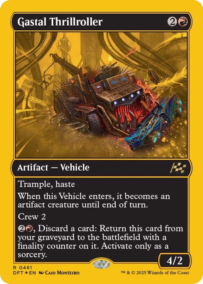 Image for Gastal Thrillroller (First-Place Foil) (461) [Aetherdrift] - Magic: The Gathering