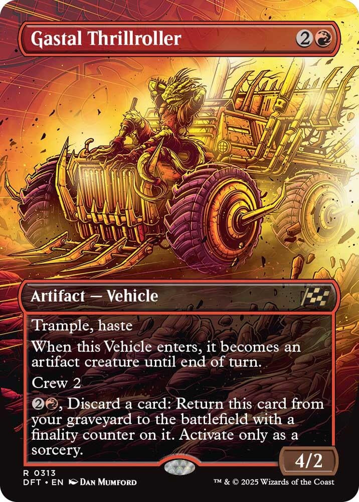 Image for Gastal Thrillroller (Borderless) (313) [Aetherdrift] - Magic: The Gathering