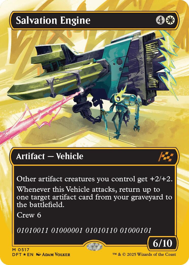 Image for Salvation Engine (Borderless) (First-Place Foil) (517) [Aetherdrift] - Magic: The Gathering