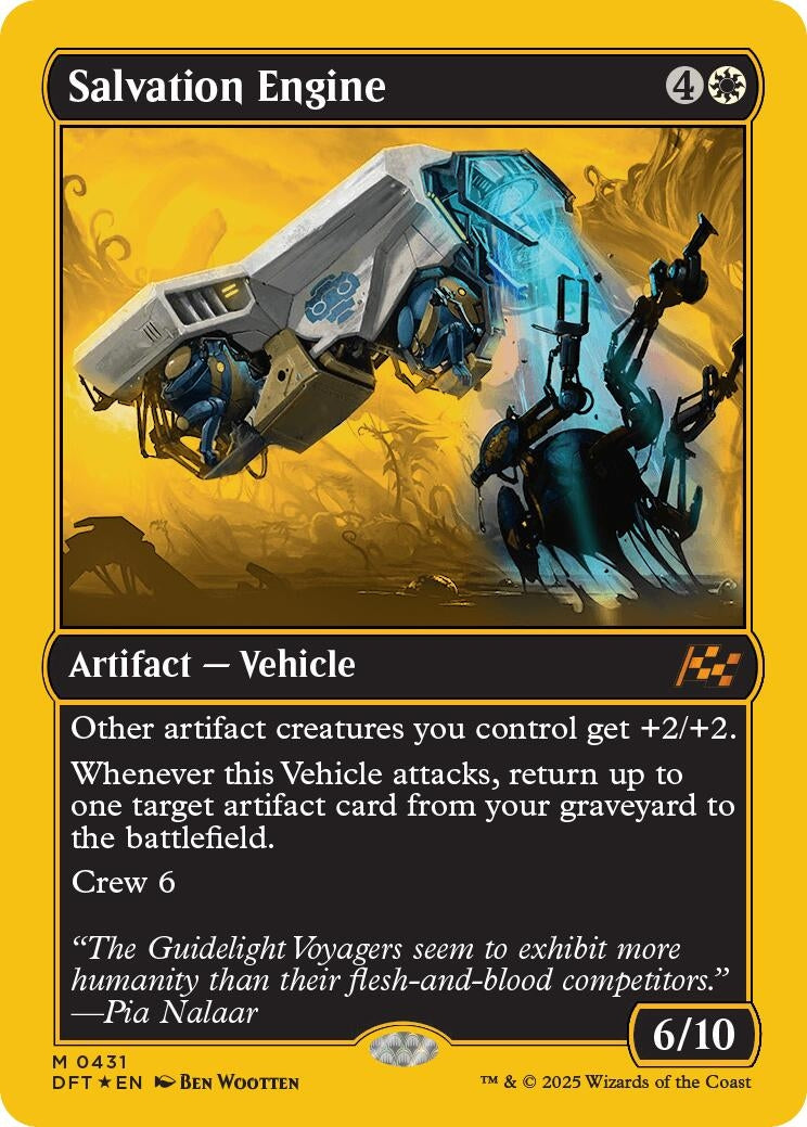 Image for Salvation Engine (First-Place Foil) (431) [Aetherdrift] - Magic: The Gathering