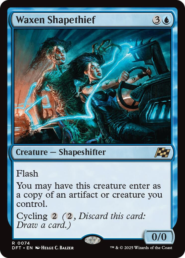 Image for Waxen Shapethief (74) [Aetherdrift] - Magic: The Gathering