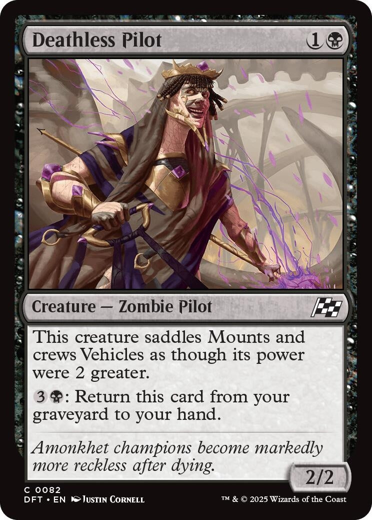 Image for Deathless Pilot (82) [Aetherdrift] - Magic: The Gathering