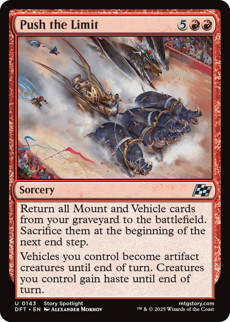 Image for Push the Limit (143) [Aetherdrift] - Magic: The Gathering