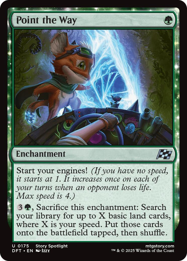 Image for Point the Way (175) [Aetherdrift] - Magic: The Gathering
