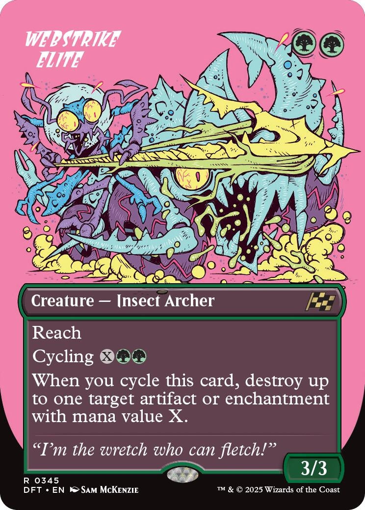 Image for Webstrike Elite (Borderless) (345) [Aetherdrift] - Magic: The Gathering