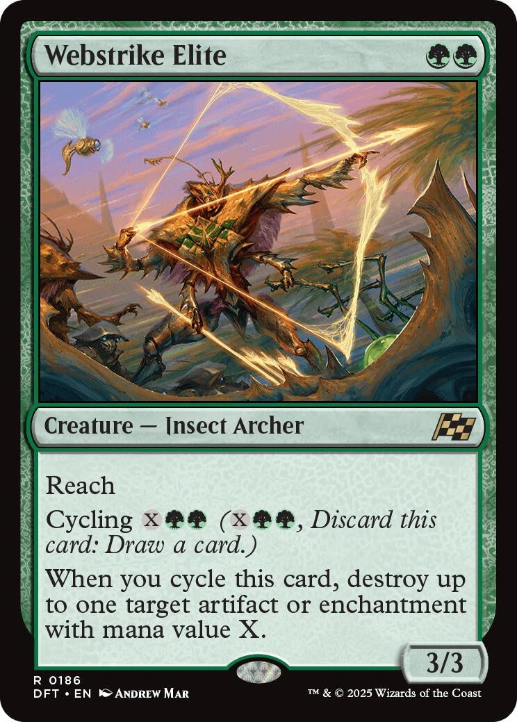Image for Webstrike Elite (186) [Aetherdrift] - Magic: The Gathering