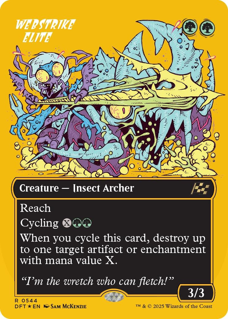 Image for Webstrike Elite (Borderless) (First-Place Foil) (544) [Aetherdrift] - Magic: The Gathering