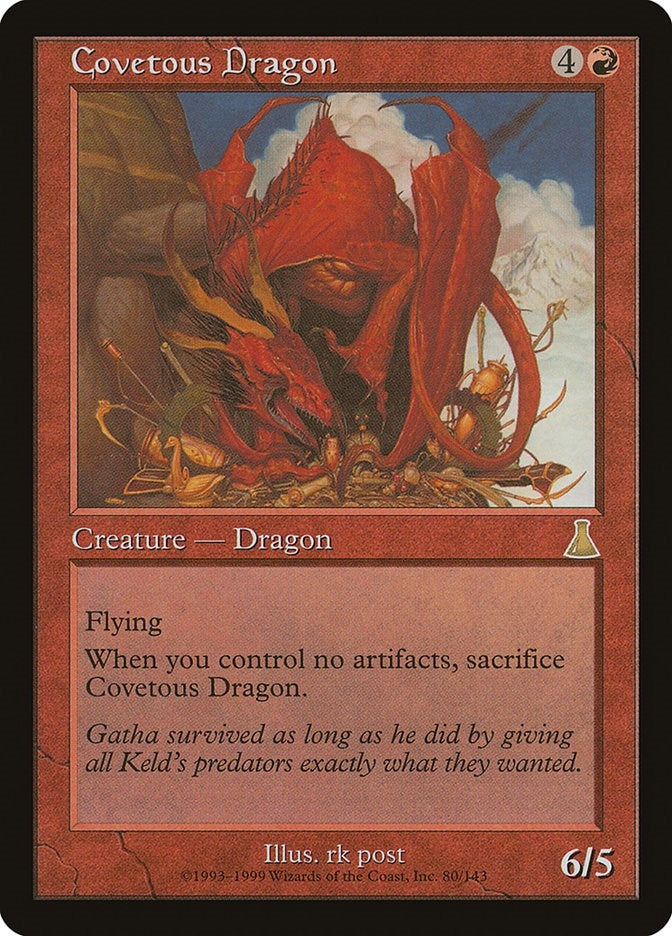 Image for Covetous Dragon (80) [Urza's Destiny] - Magic: The Gathering