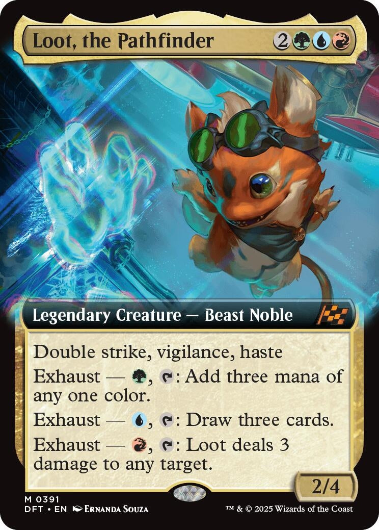Image for Loot, the Pathfinder (Extended Art) (391) [Aetherdrift] - Magic: The Gathering