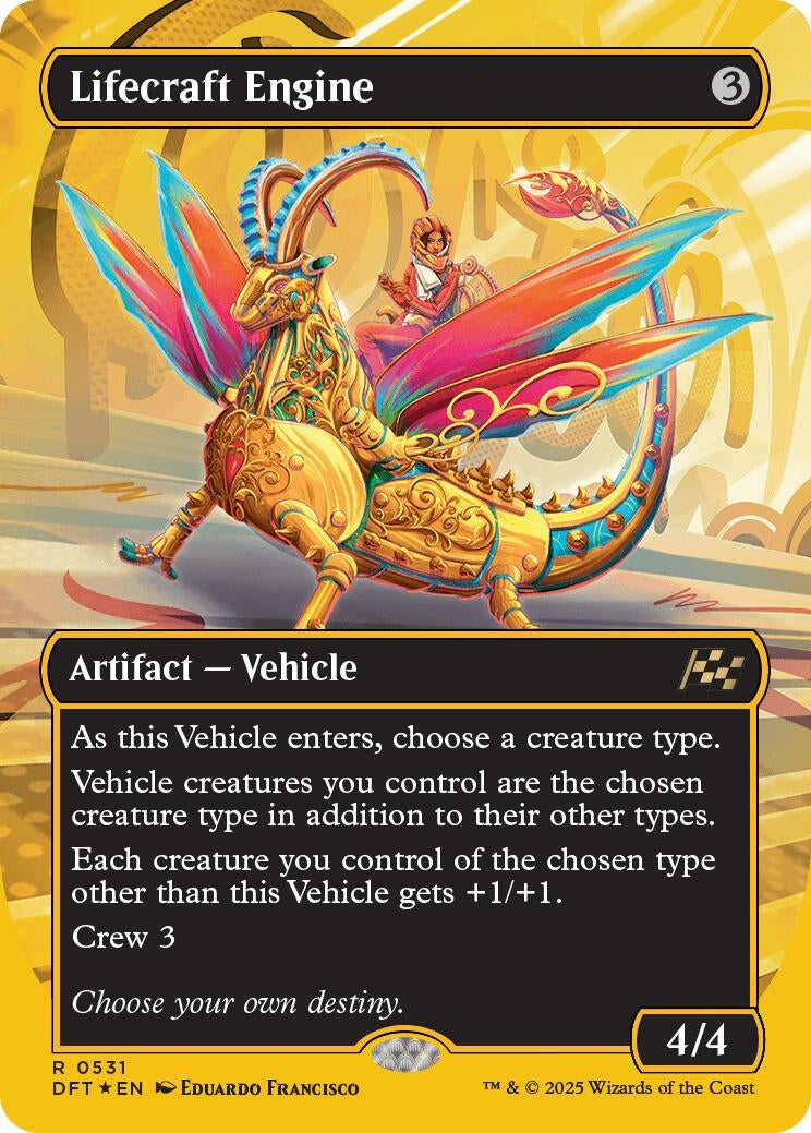 Image for Lifecraft Engine (Borderless) (First-Place Foil) (531) [Aetherdrift] - Magic: The Gathering
