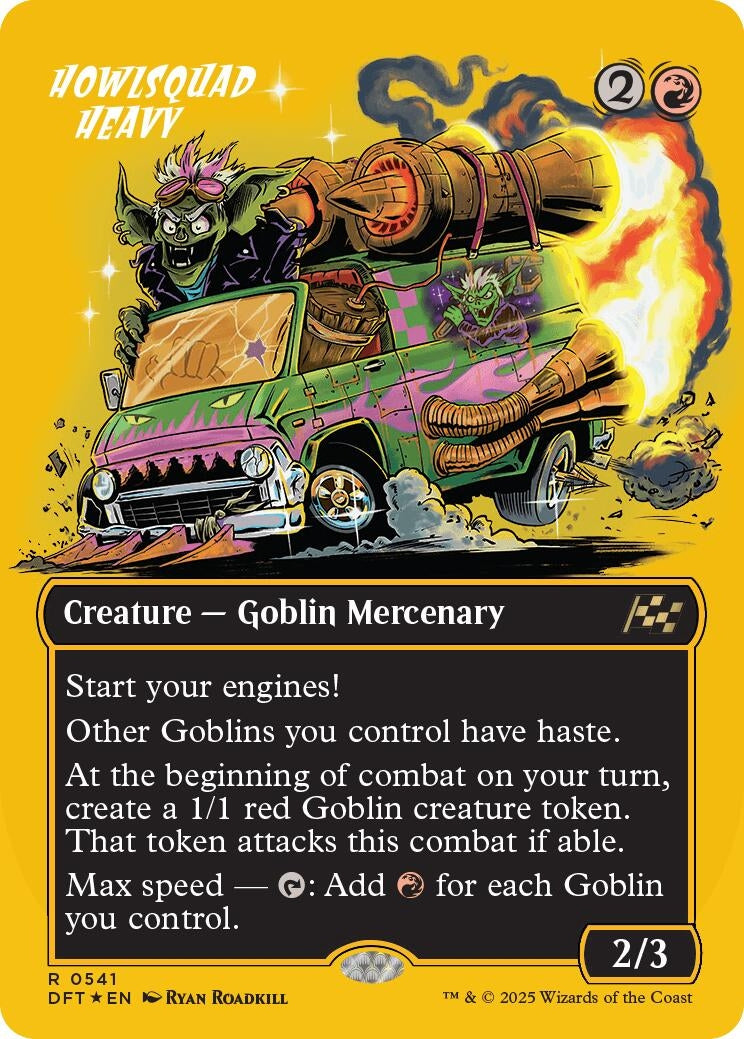 Image for Howlsquad Heavy (Borderless) (First-Place Foil) (541) [Aetherdrift] - Magic: The Gathering