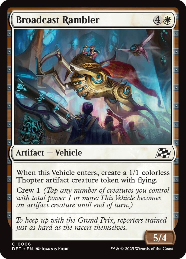 Image for Broadcast Rambler (6) [Aetherdrift] - Magic: The Gathering
