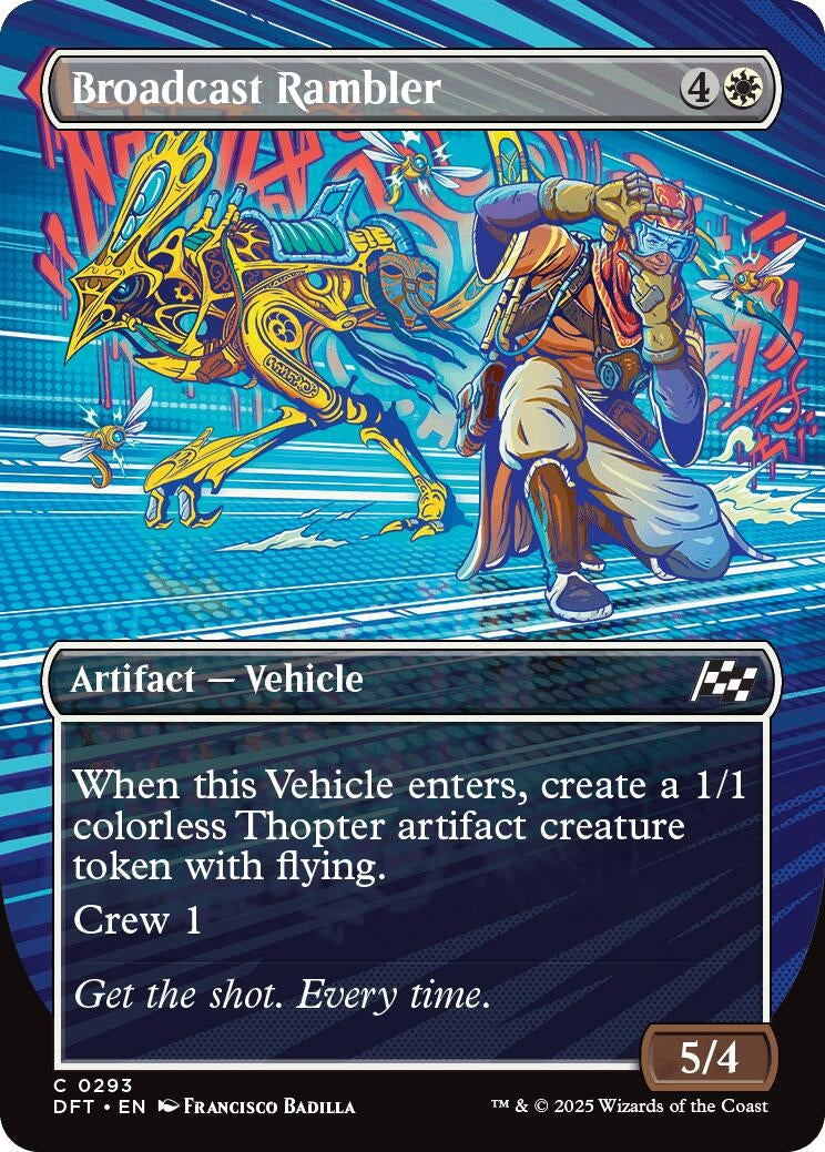 Image for Broadcast Rambler (Borderless) (293) [Aetherdrift] - Magic: The Gathering