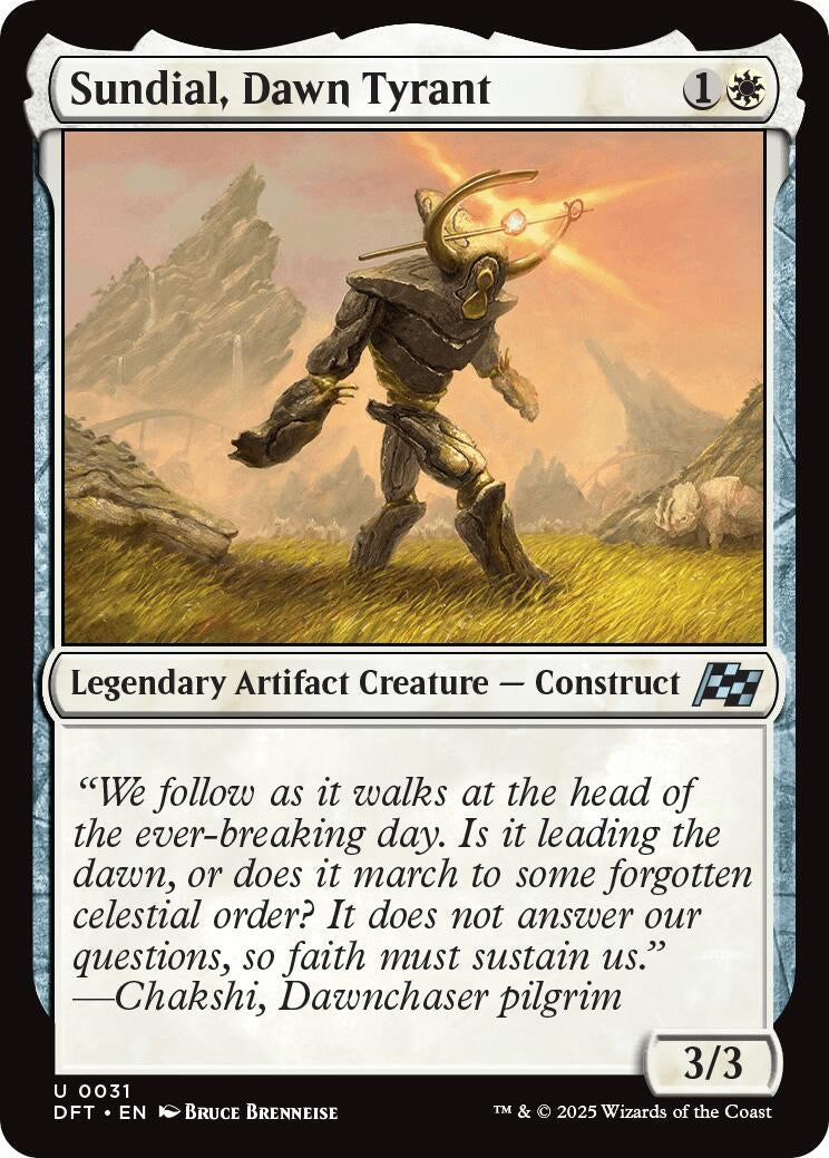 Image for Sundial, Dawn Tyrant (31) [Aetherdrift] - Magic: The Gathering