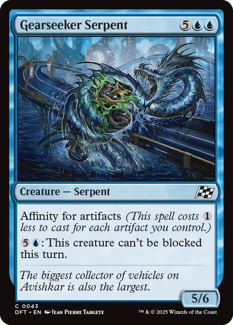 Image for Gearseeker Serpent (43) [Aetherdrift] - Magic: The Gathering