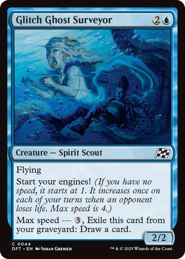 Image for Glitch Ghost Surveyor (44) [Aetherdrift] - Magic: The Gathering