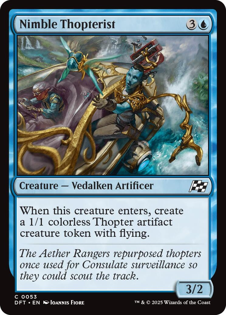 Image for Nimble Thopterist (53) [Aetherdrift] - Magic: The Gathering