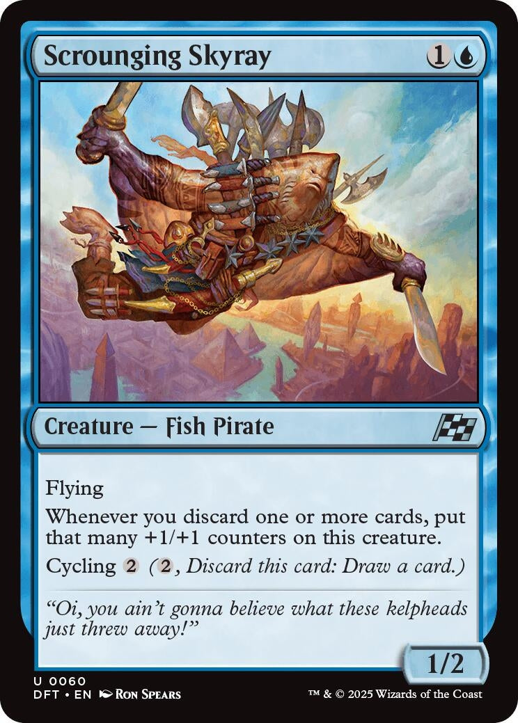 Image for Scrounging Skyray (60) [Aetherdrift] - Magic: The Gathering