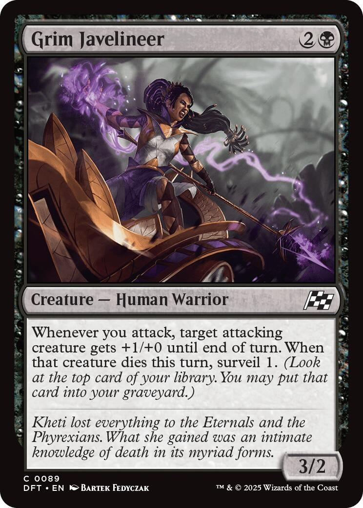 Image for Grim Javelineer (89) [Aetherdrift] - Magic: The Gathering