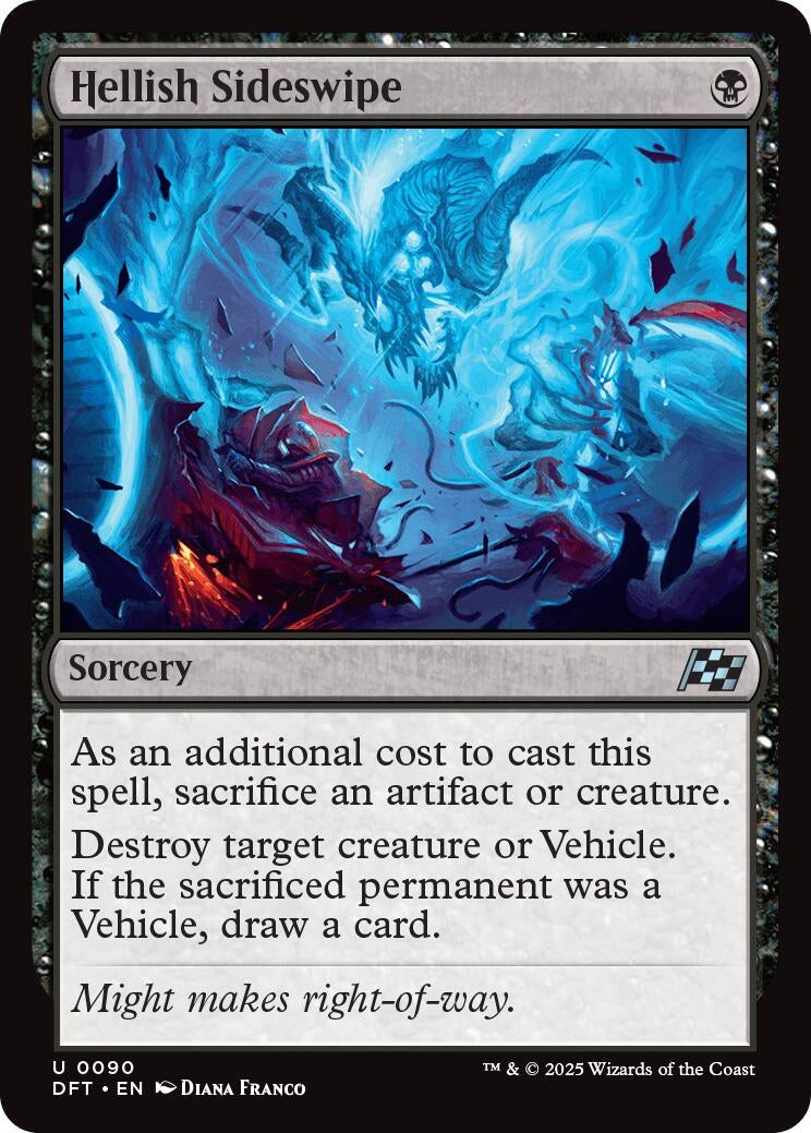 Image for Hellish Sideswipe (90) [Aetherdrift] - Magic: The Gathering