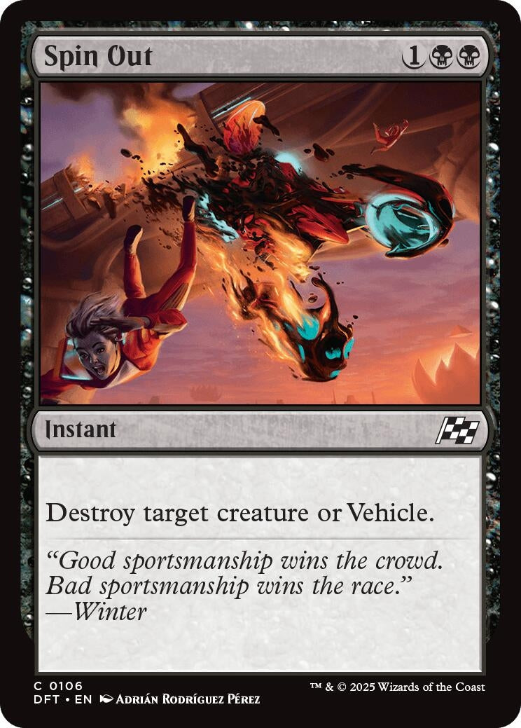 Image for Spin Out (106) [Aetherdrift] - Magic: The Gathering