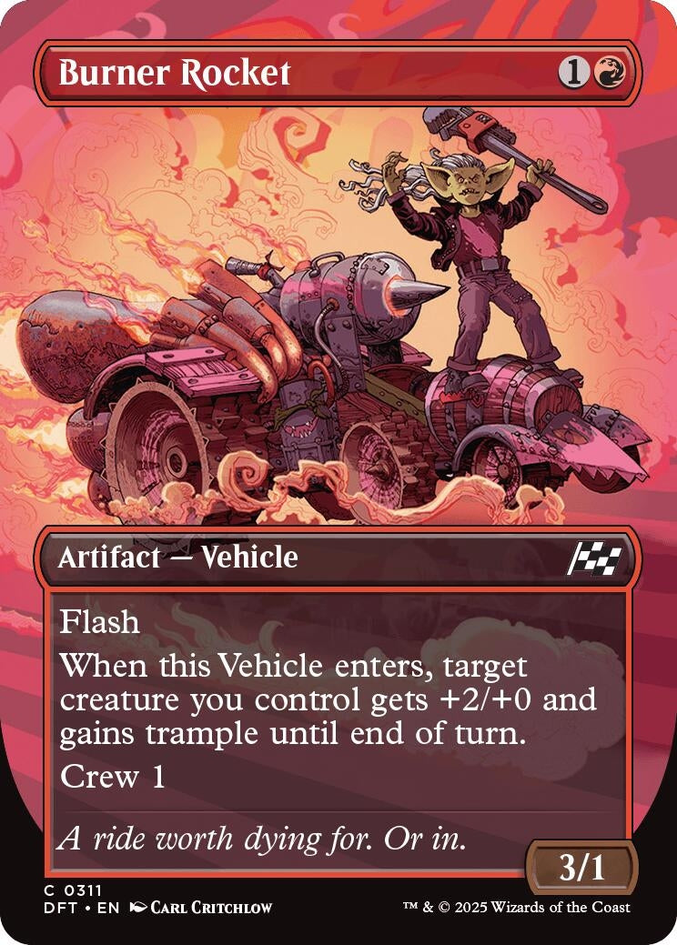 Image for Burner Rocket (Borderless) (311) [Aetherdrift] - Magic: The Gathering