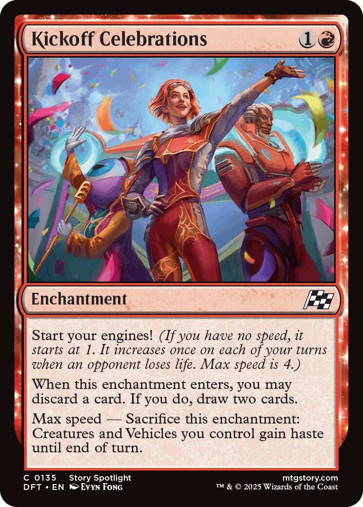 Image for Kickoff Celebrations (135) [Aetherdrift] - Magic: The Gathering