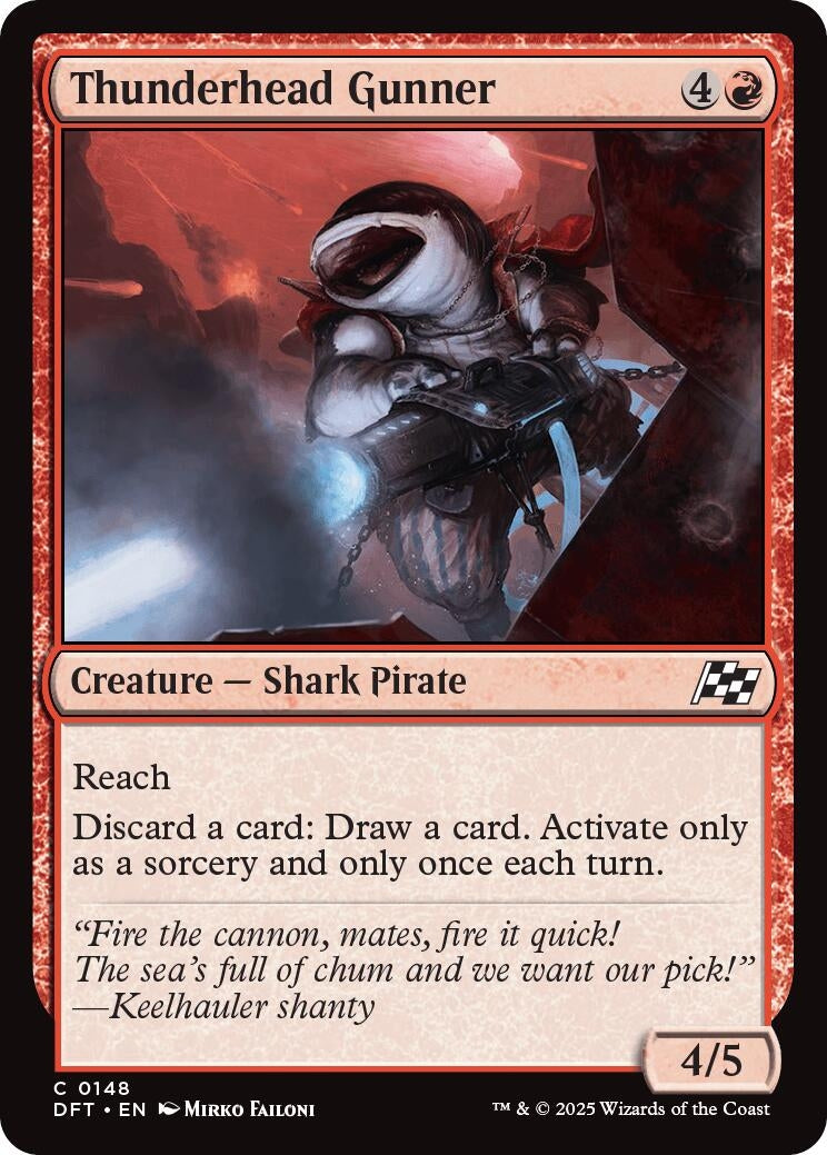 Image for Thunderhead Gunner (148) [Aetherdrift] - Magic: The Gathering