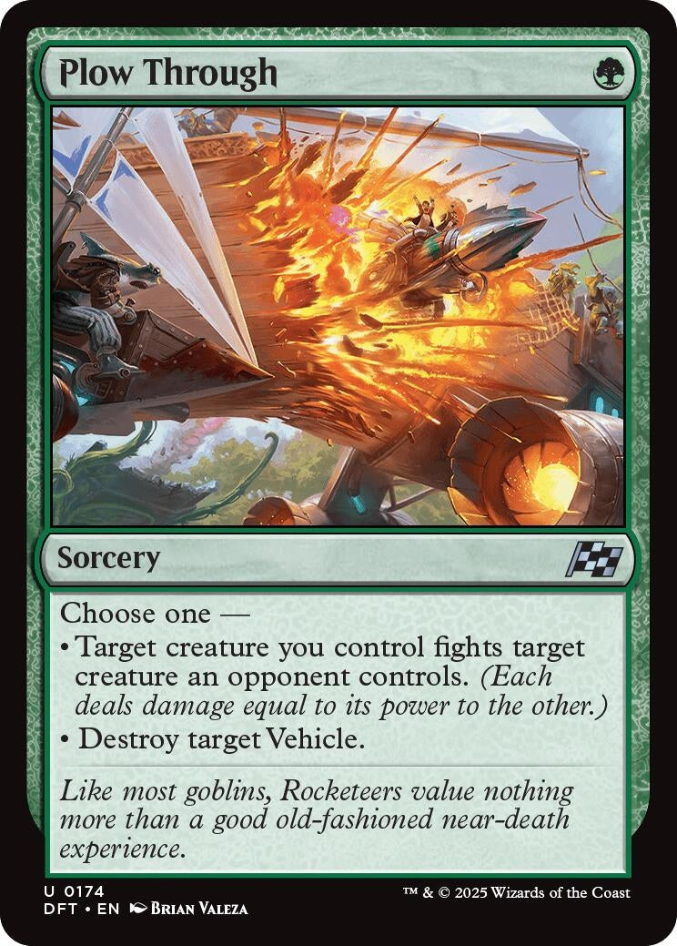 Image for Plow Through (174) [Aetherdrift] - Magic: The Gathering