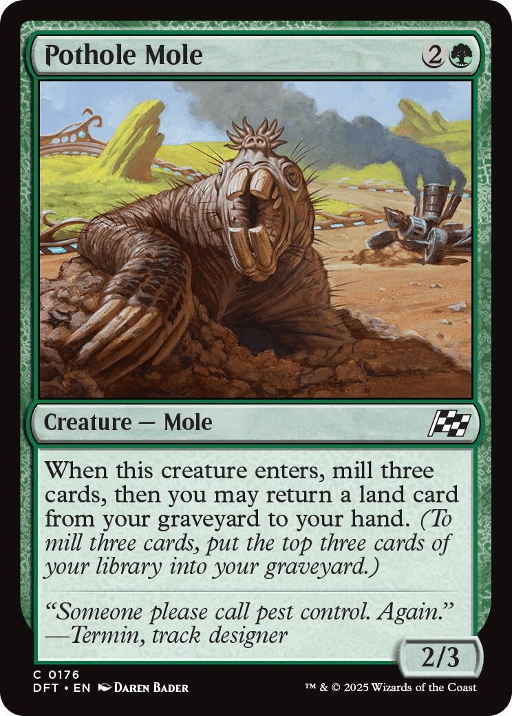 Image for Pothole Mole (176) [Aetherdrift] - Magic: The Gathering