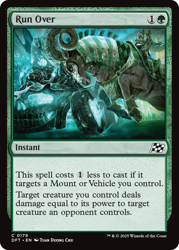 Image for Run Over (179) [Aetherdrift] - Magic: The Gathering