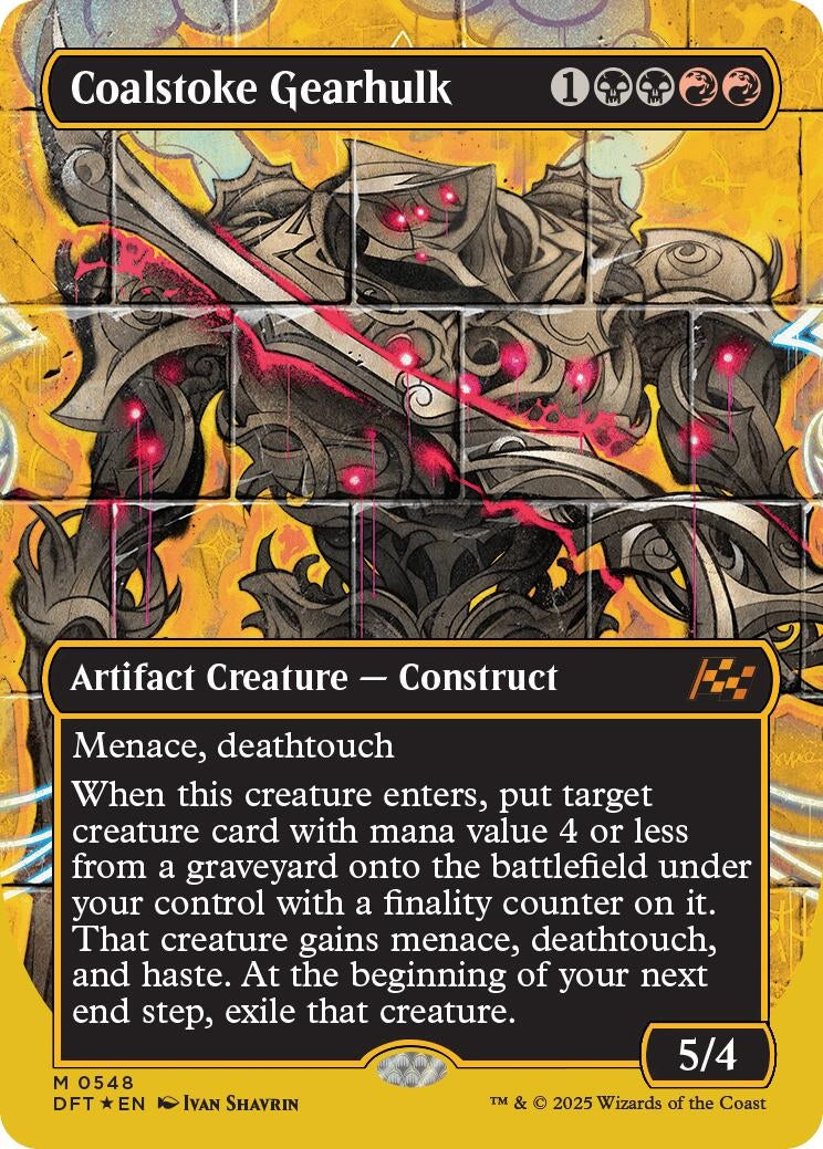 Image for Coalstoke Gearhulk (Borderless) (First-Place Foil) (548) [Aetherdrift] - Magic: The Gathering