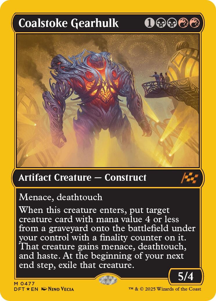 Image for Coalstoke Gearhulk (First-Place Foil) (477) [Aetherdrift] - Magic: The Gathering