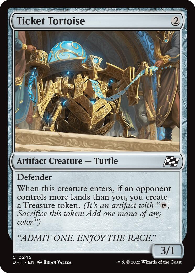 Image for Ticket Tortoise (245) [Aetherdrift] - Magic: The Gathering