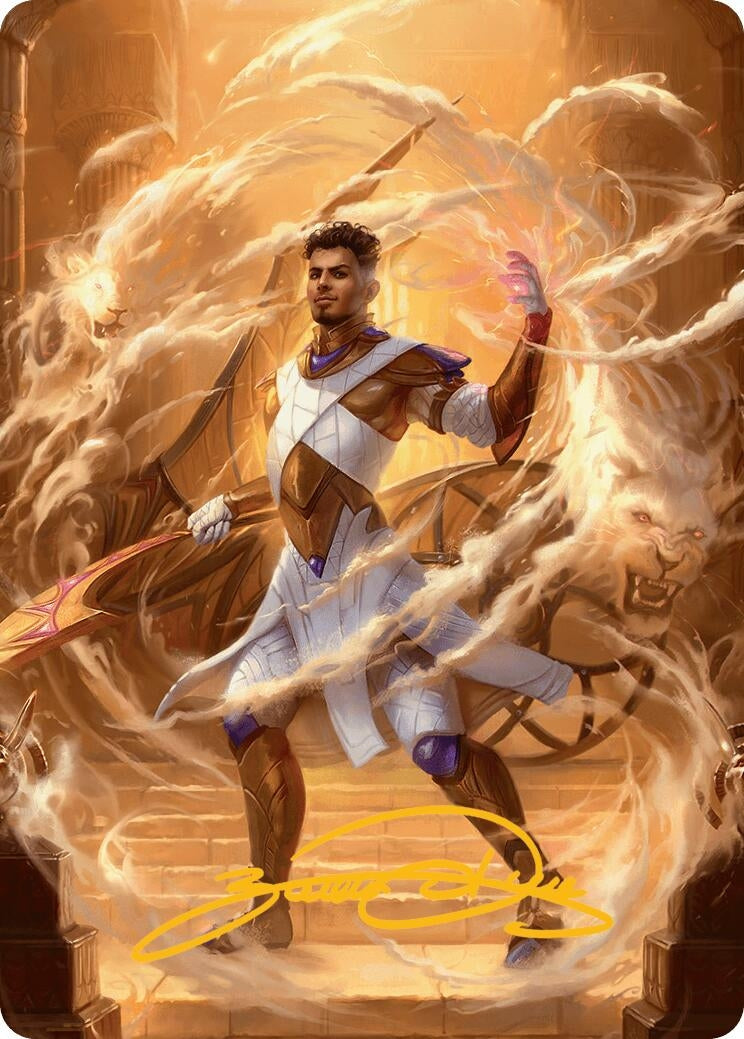 Image for Basri, Tomorrow's Champion Art Card (Gold-Stamped Signature) (9) [Aetherdrift] - Magic: The Gathering