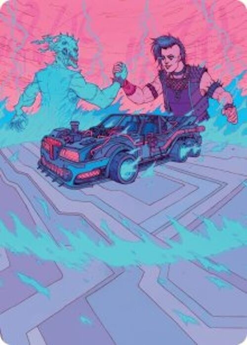 Image for Demonic Junker Art Card (40) [Aetherdrift] - Magic: The Gathering