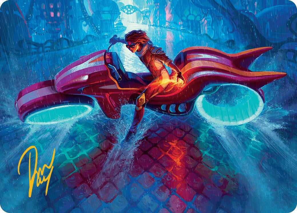 Image for Chandra, Spark Hunter Art Card (Gold-Stamped Signature) (20) [Aetherdrift] - Magic: The Gathering