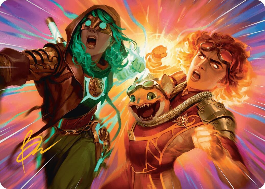 Image for Full Throttle Art Card (Gold-Stamped Signature) (23) [Aetherdrift] - Magic: The Gathering