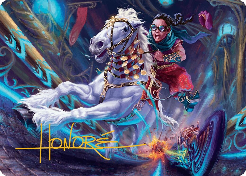 Image for Gilded Ghoda Art Card (Gold-Stamped Signature) (34) [Aetherdrift] - Magic: The Gathering