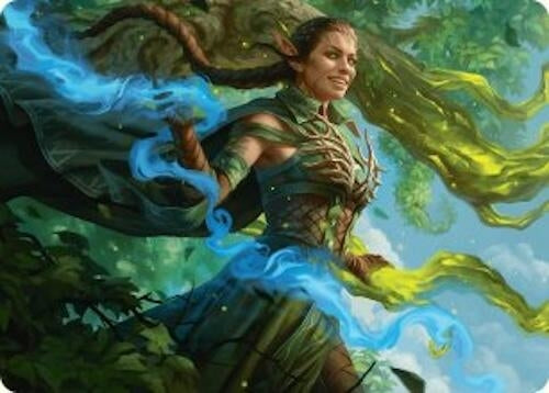 Image for Nissa, Worldsoul Speaker Art Card (31) [Aetherdrift] - Magic: The Gathering