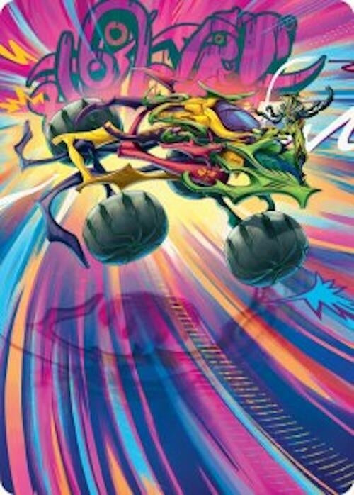 Image for Thunderous Velocipede Art Card (43) [Aetherdrift] - Magic: The Gathering