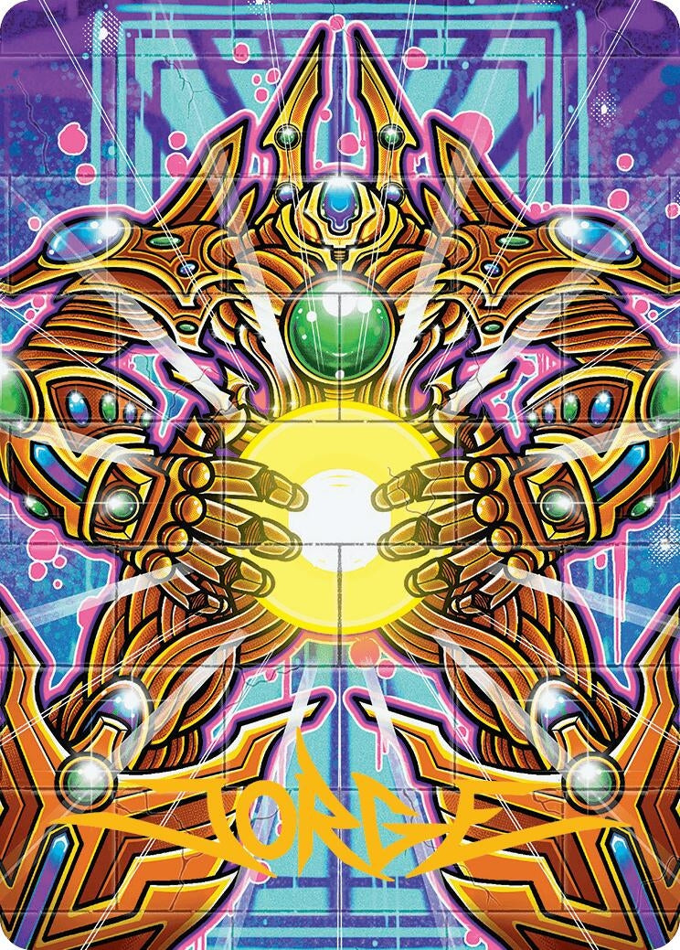 Image for Brightglass Gearhulk Art Card (Gold-Stamped Signature) (53) [Aetherdrift] - Magic: The Gathering